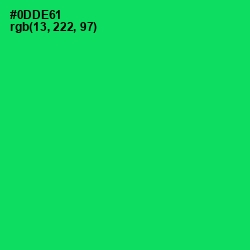 #0DDE61 - Malachite Color Image