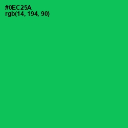 #0EC25A - Malachite Color Image