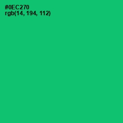 #0EC270 - Malachite Color Image