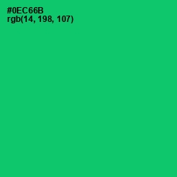 #0EC66B - Malachite Color Image
