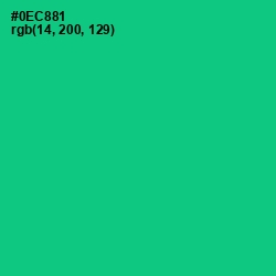 #0EC881 - Caribbean Green Color Image