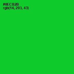 #0ECB2B - Green Color Image