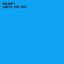 #0FA4F1 - Dodger Blue Color Image