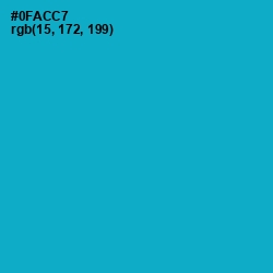 #0FACC7 - Cerulean Color Image