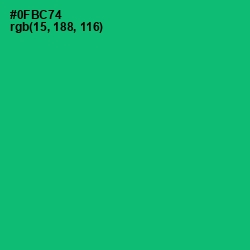 #0FBC74 - Jade Color Image