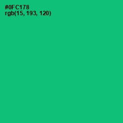 #0FC178 - Malachite Color Image