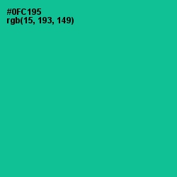 #0FC195 - Caribbean Green Color Image
