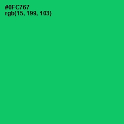 #0FC767 - Malachite Color Image