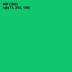 #0FC86D - Malachite Color Image