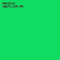 #0FDC63 - Malachite Color Image