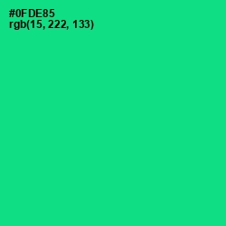 #0FDE85 - Caribbean Green Color Image