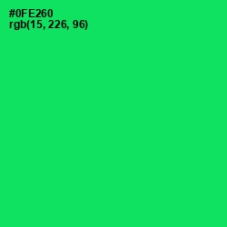 #0FE260 - Spring Green Color Image