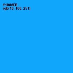 #10A6FB - Dodger Blue Color Image