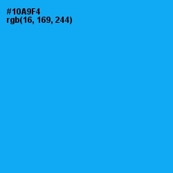 #10A9F4 - Dodger Blue Color Image