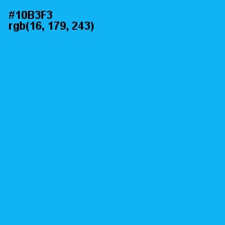 #10B3F3 - Cerulean Color Image