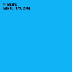 #10B3F6 - Dodger Blue Color Image