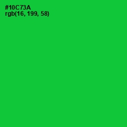 #10C73A - Green Color Image
