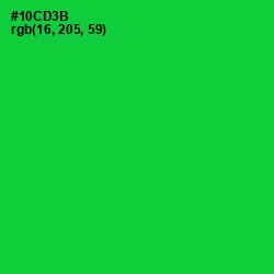 #10CD3B - Green Color Image