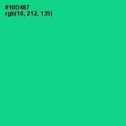 #10D487 - Caribbean Green Color Image