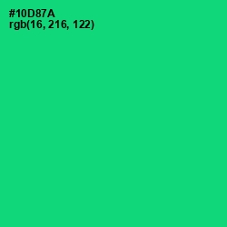 #10D87A - Malachite Color Image