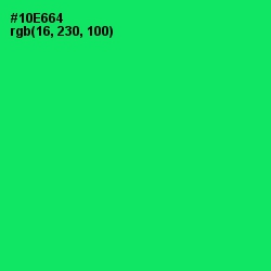 #10E664 - Spring Green Color Image