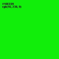 #10EE09 - Green Color Image