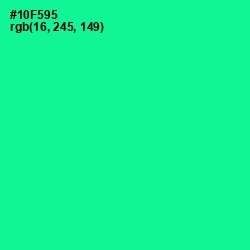 #10F595 - Caribbean Green Color Image