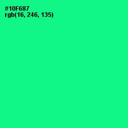 #10F687 - Caribbean Green Color Image