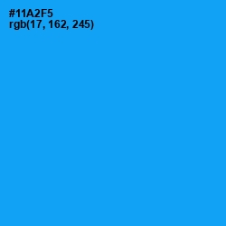 #11A2F5 - Dodger Blue Color Image