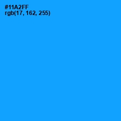 #11A2FF - Dodger Blue Color Image