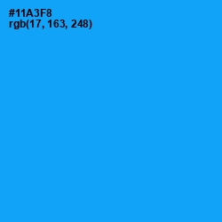 #11A3F8 - Dodger Blue Color Image