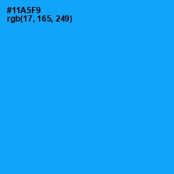 #11A5F9 - Dodger Blue Color Image