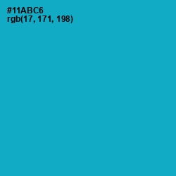 #11ABC6 - Cerulean Color Image