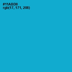 #11ABD0 - Cerulean Color Image