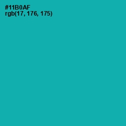 #11B0AF - Eastern Blue Color Image