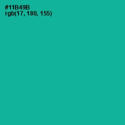 #11B49B - Persian Green Color Image