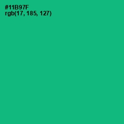 #11B97F - Jade Color Image