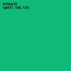 #11BA79 - Jade Color Image