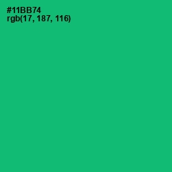 #11BB74 - Jade Color Image