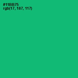 #11BB75 - Jade Color Image