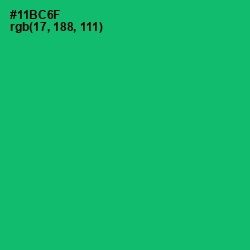 #11BC6F - Jade Color Image