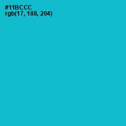 #11BCCC - Cerulean Color Image