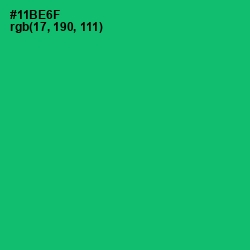 #11BE6F - Jade Color Image