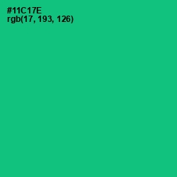 #11C17E - Malachite Color Image