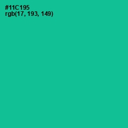 #11C195 - Caribbean Green Color Image