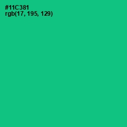 #11C381 - Caribbean Green Color Image