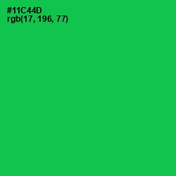#11C44D - Malachite Color Image