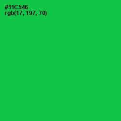 #11C546 - Malachite Color Image