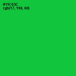 #11C63C - Green Color Image