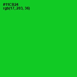 #11CB24 - Green Color Image